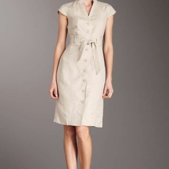 calvin klein tan dress
